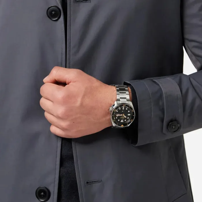 Seiko 5 Sports Automatic Green Dial Silver Steel Strap Watch for Men - SRPL57K1 - Image 9
